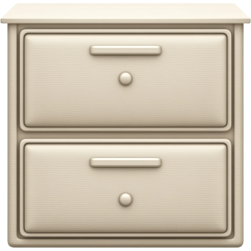 leather drawer with light cream emoji