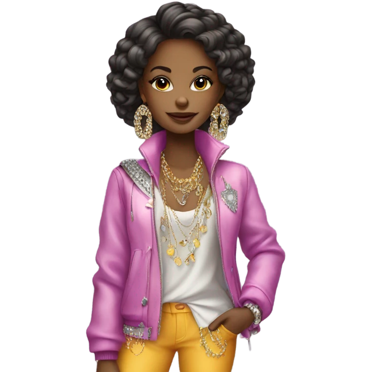Bling girl  emoji