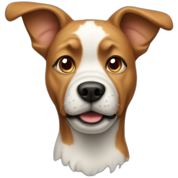 A dog with a really scrunched face emoji