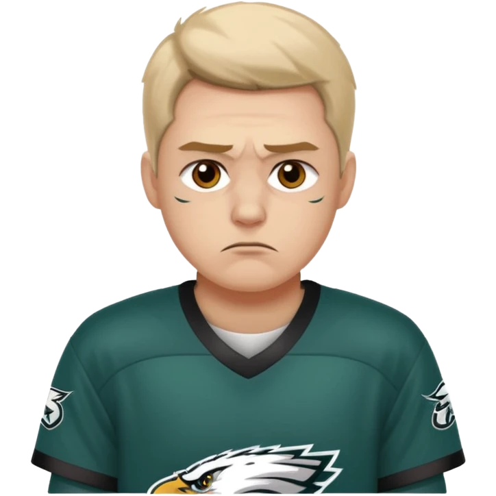 An Eagles fan who is sad emoji