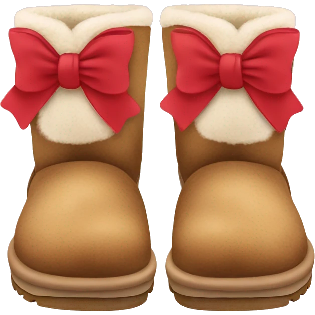 Uggs with bow emoji