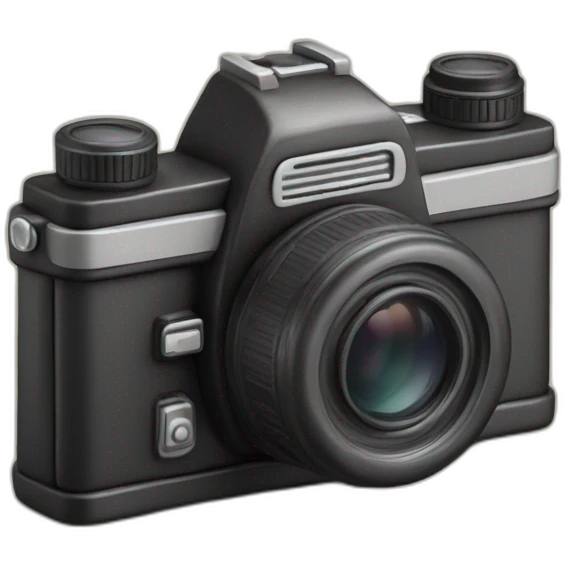 Plasticine slr film camera emoji