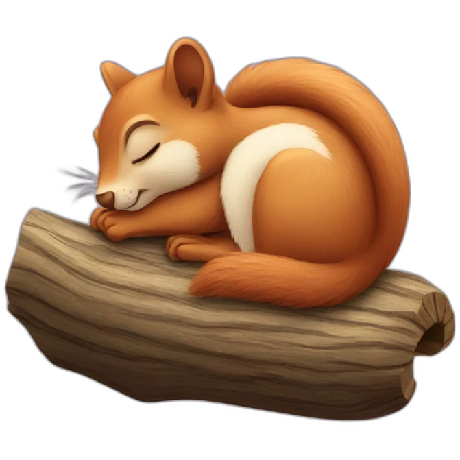 squirrel sleeping emoji