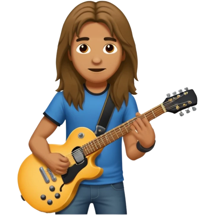 Rock guitar player emoji