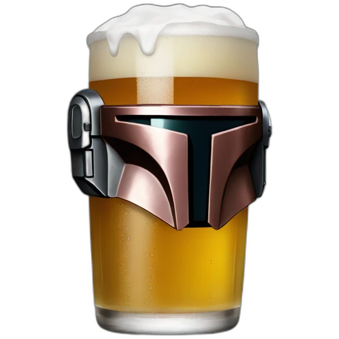 mandalorian drink beer emoji
