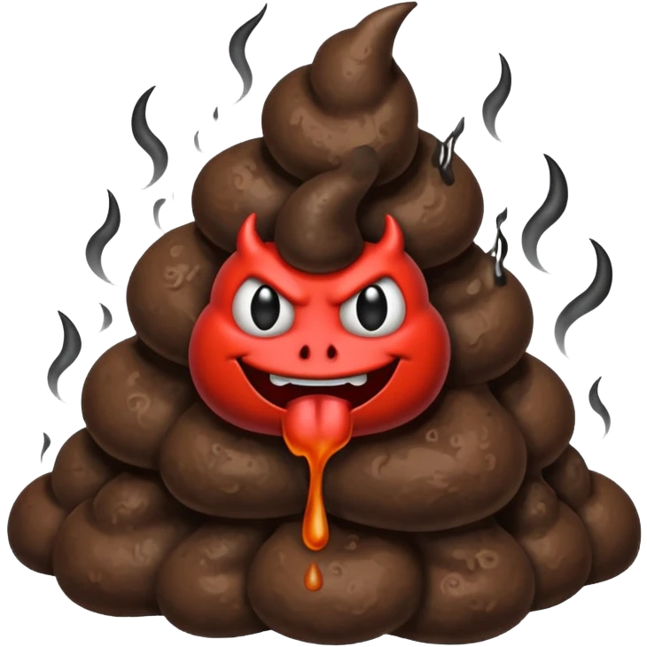 Devil poop emoji