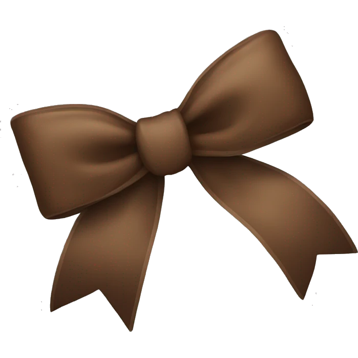 Brown bow emoji