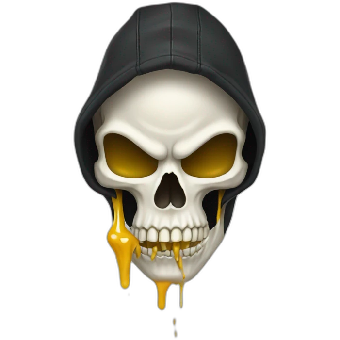 Skull with Venom hoodie emoji