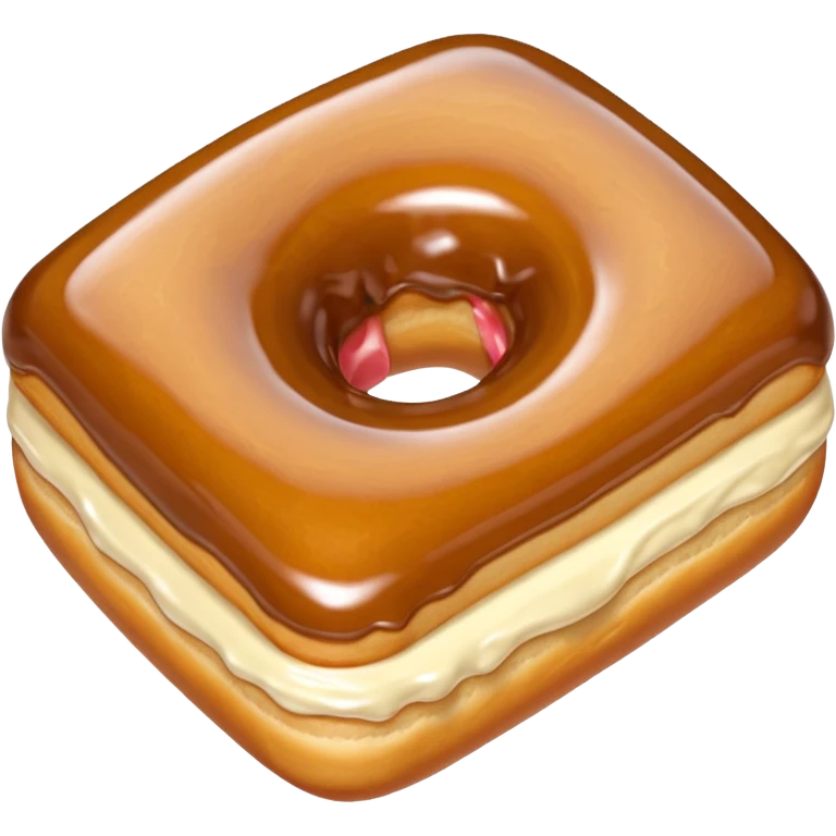 maple bar rectangular donut like pastry without a hole emoji