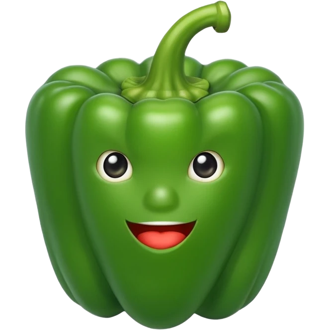 Green bell pepper emoji