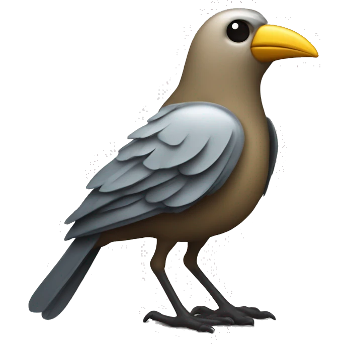 bird malicious cheapskate iron coin emoji
