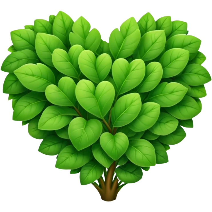 a heart plant emoji