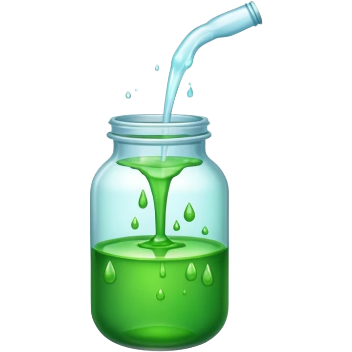 leaking from a chemical jar  emoji