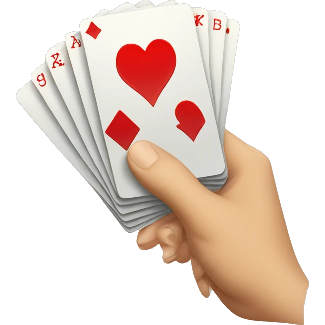 a hand of cards credit cards emoji