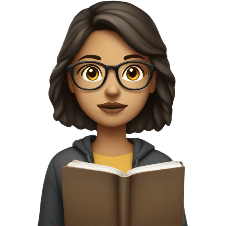 INFJ girl brunette  emoji
