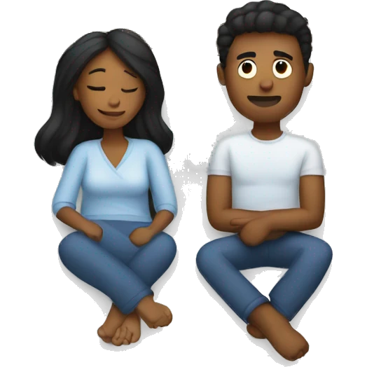 Couple in bed emoji
