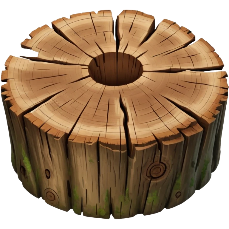 tree stump top view emoji