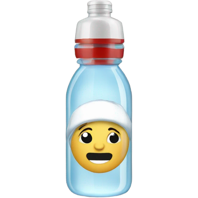 Christmas water bottle emoji