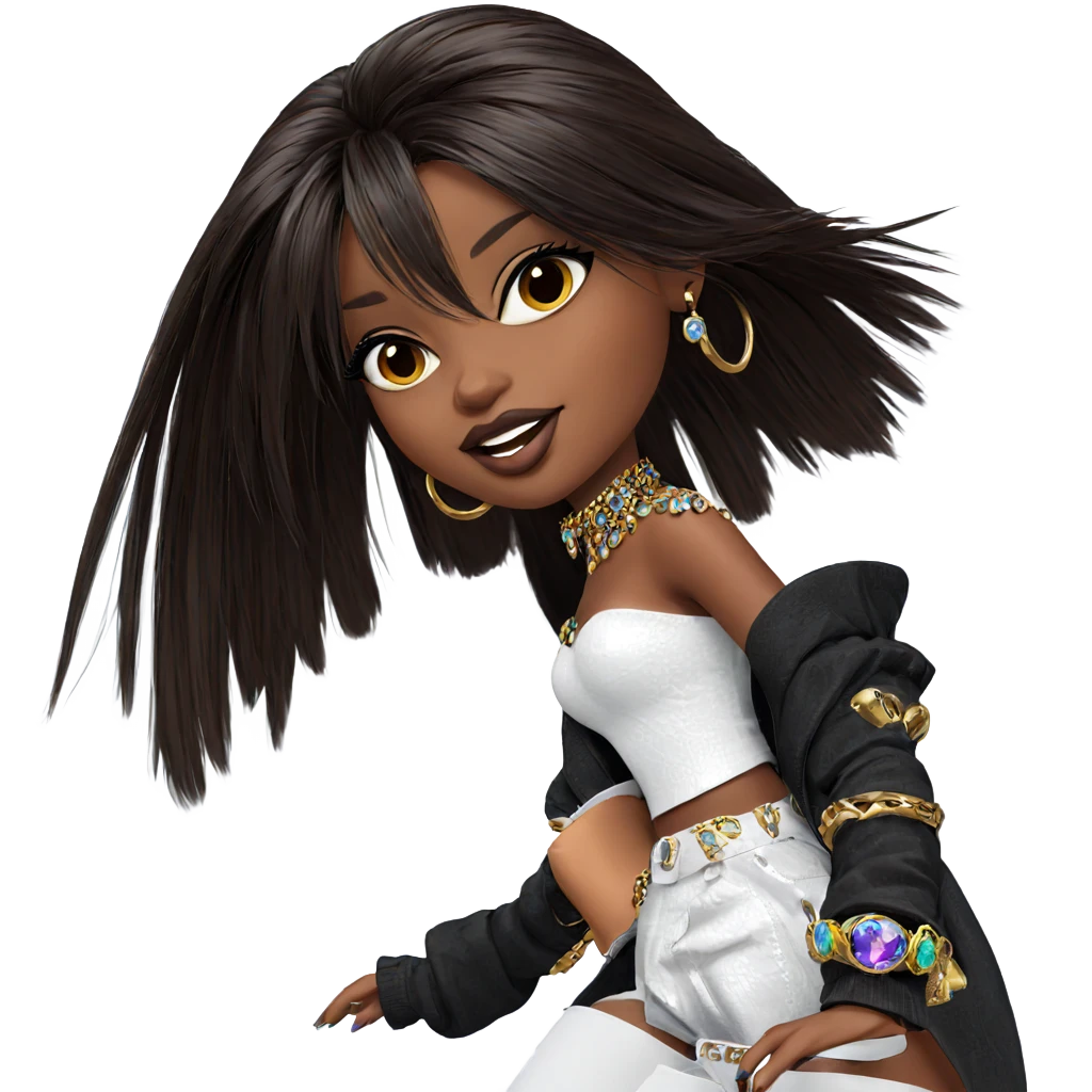 dark-skinned beauty with jewelry emoji
