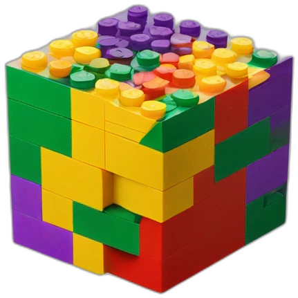 Lego cube emoji