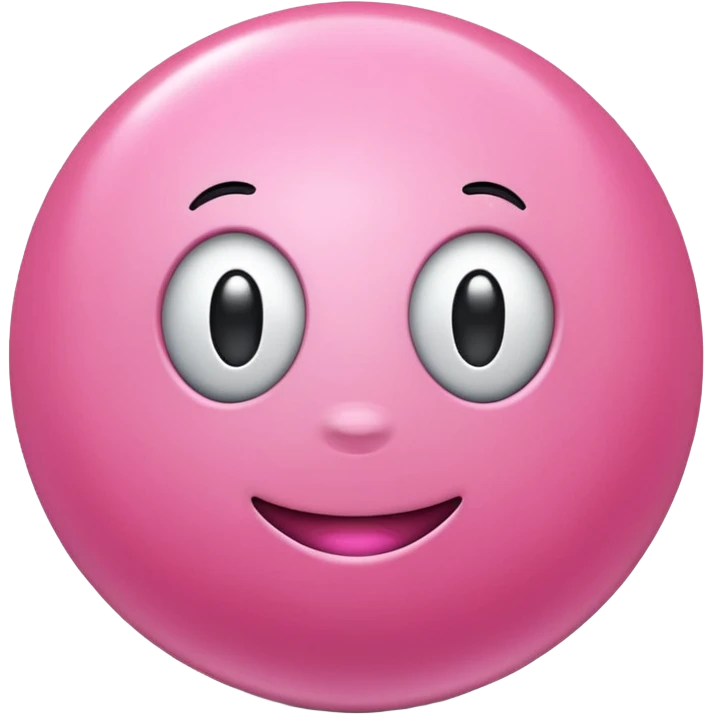 Pink gumball emoji