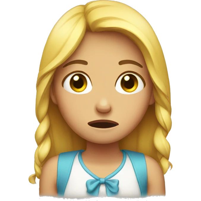 Girl crying emoji