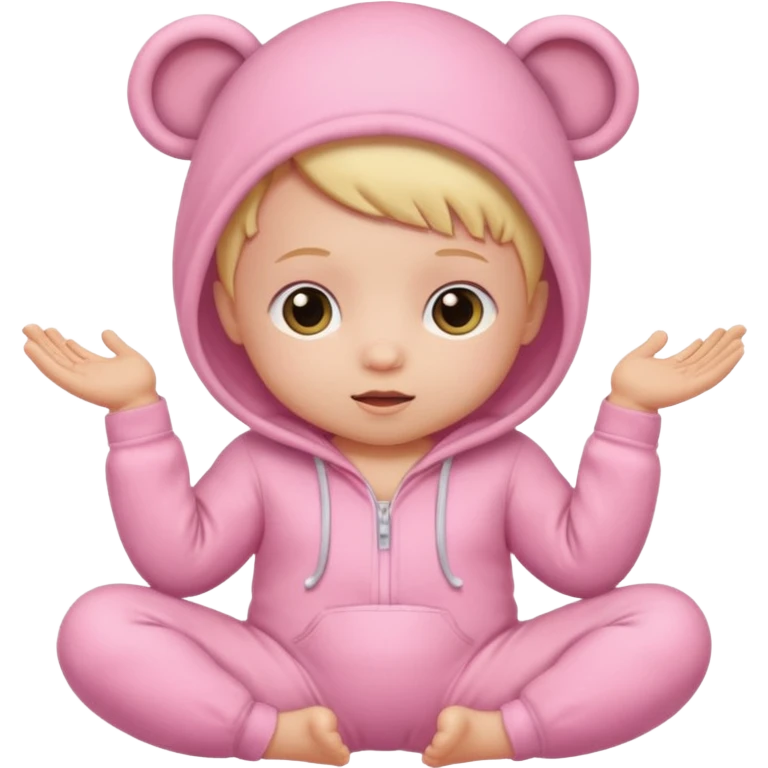 Baby in pink  emoji