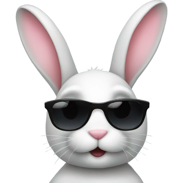 bunny with sunglasses  emoji