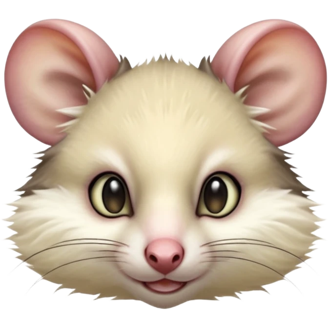 White soft natural realistic romantic vintage antique divine beautiful elegant pretty precious cute young youthful  Fakémon-Pokémon-alien-opossum-feline-rodent-hybrid-creature emoji