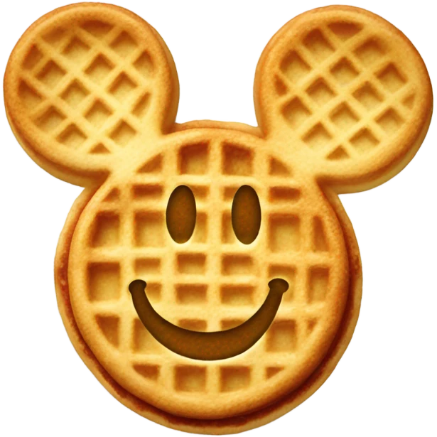 Mickey waffles emoji