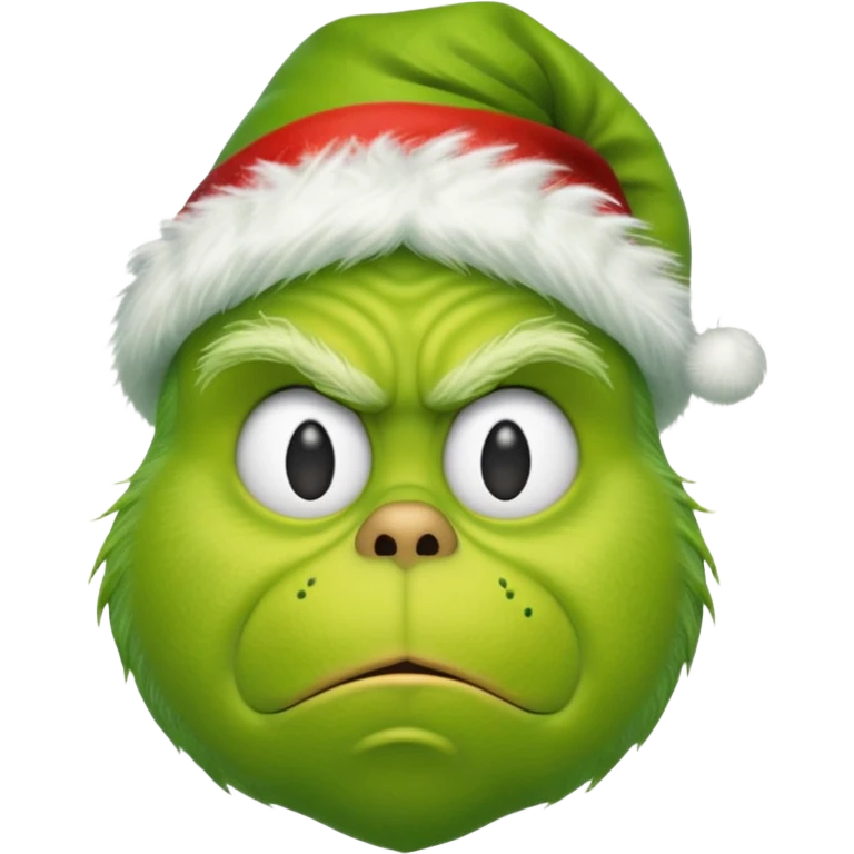 Un emoji de el Grinch diciendo ho ho ho emoji