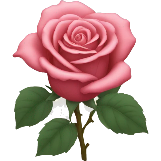 rose withe emoji