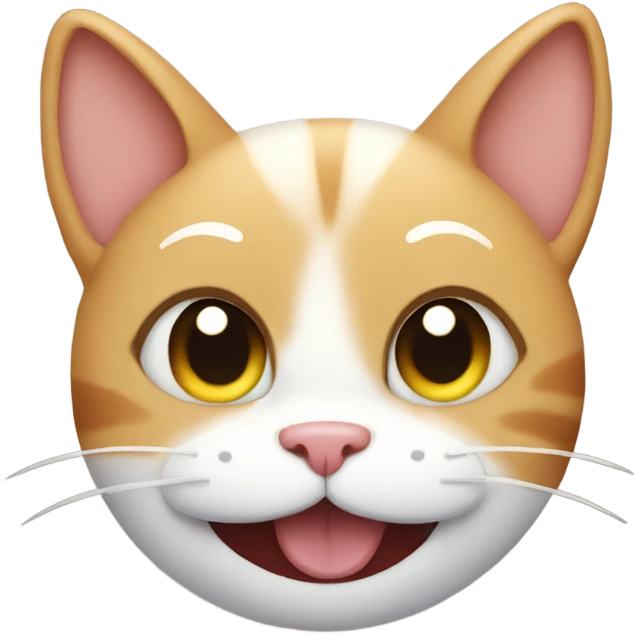 Super silly emoji smiling cat face :3 emoji