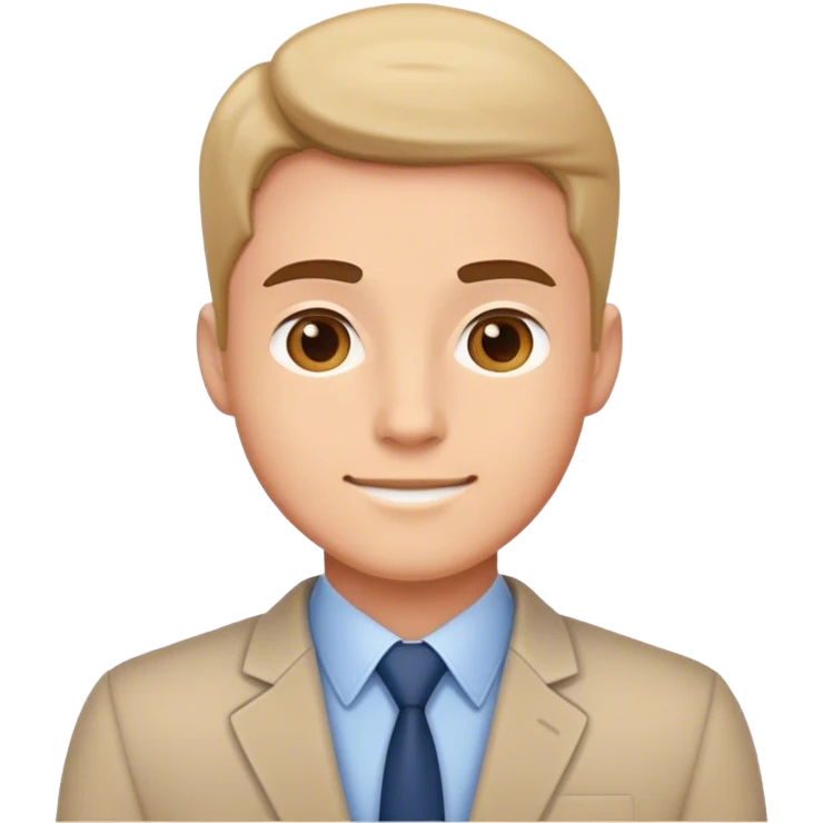 a friendly male colleague emoji