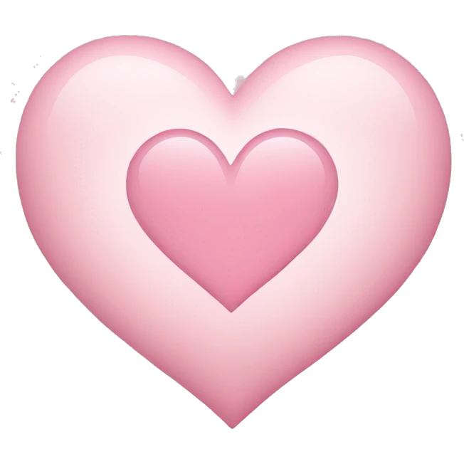 Light pink heart emoji