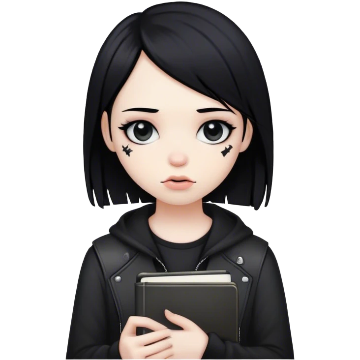 emo notebook cover emoji