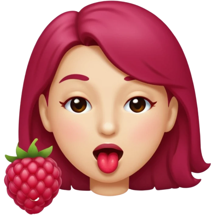 Face winking blowing raspberry emoji