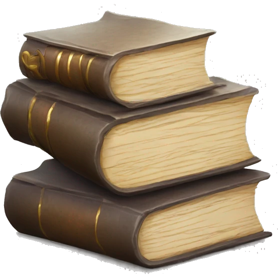 pile of books and scrolls, dungeons and dragons emoji