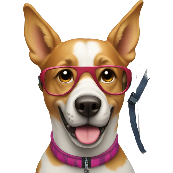 Dog with skis emoji