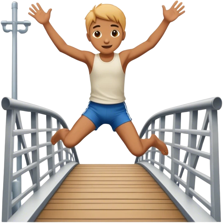 me jumping off a bridge emoji