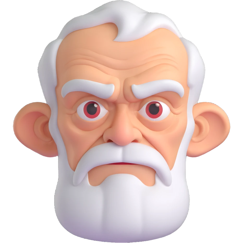 old grumpy person emoji