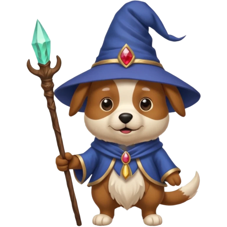 Dog wizard emoji