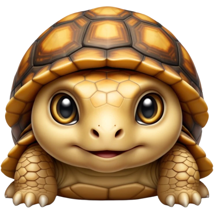 cinematic-baby tortoise-realistic--emoji,,-cute-wise-face-peering-ahead-with-calm-determination,-cute large-eyes-reflecting-centuries of wisdom, emoji