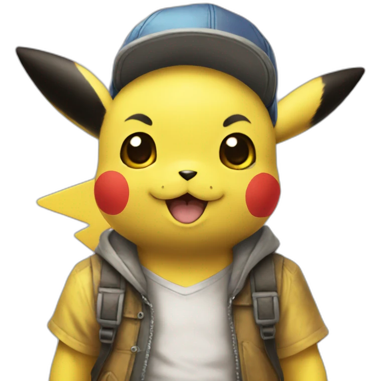 Pikachu wearing Ash’s kalos emoji