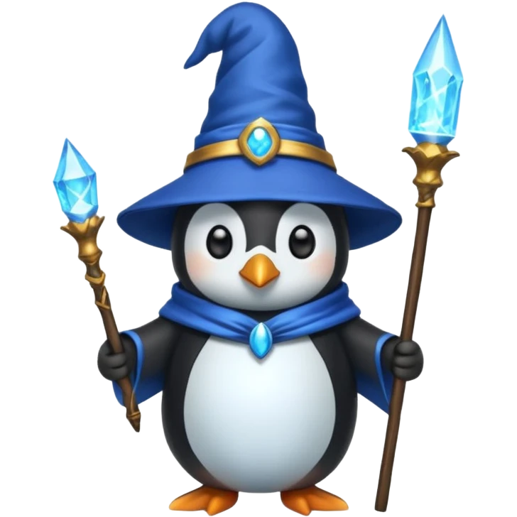 Penguin Wizard emoji