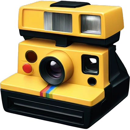 Polaroid camera emoji