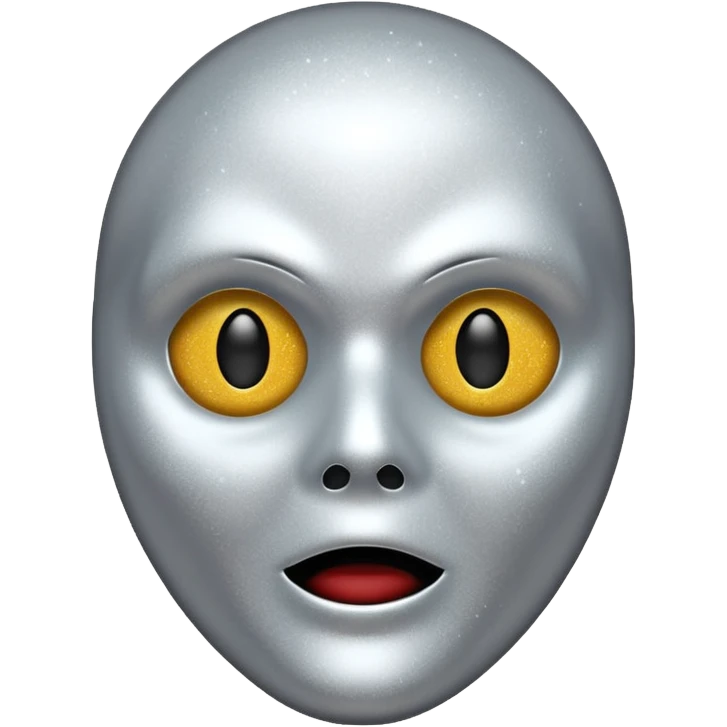 mask Ghost face glitter  emoji