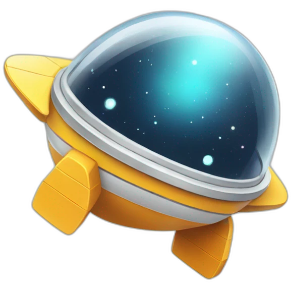 cute spaceship emoji