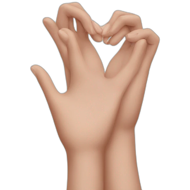 hands forming a heart emoji