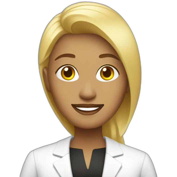 blonde pastor woman emoji
